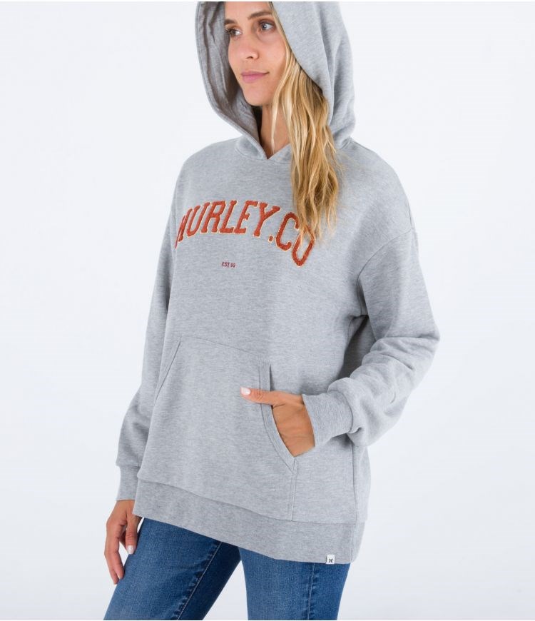 Hurley Hoodie Os University Grå | 96315DMLB