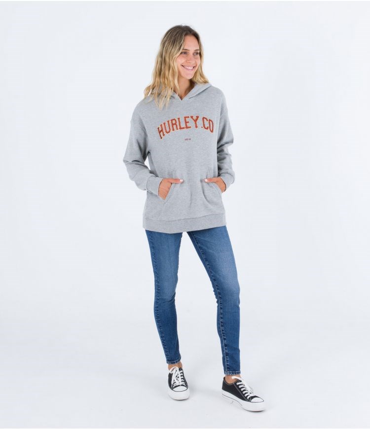 Hurley Hoodie Os University Grå | 96315DMLB