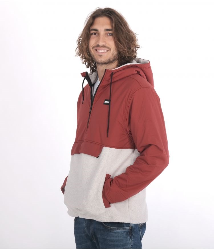 Hurley Hudson Burrrito Anorak Sweatshirts And Hoodies Redstone | 83256CZSP