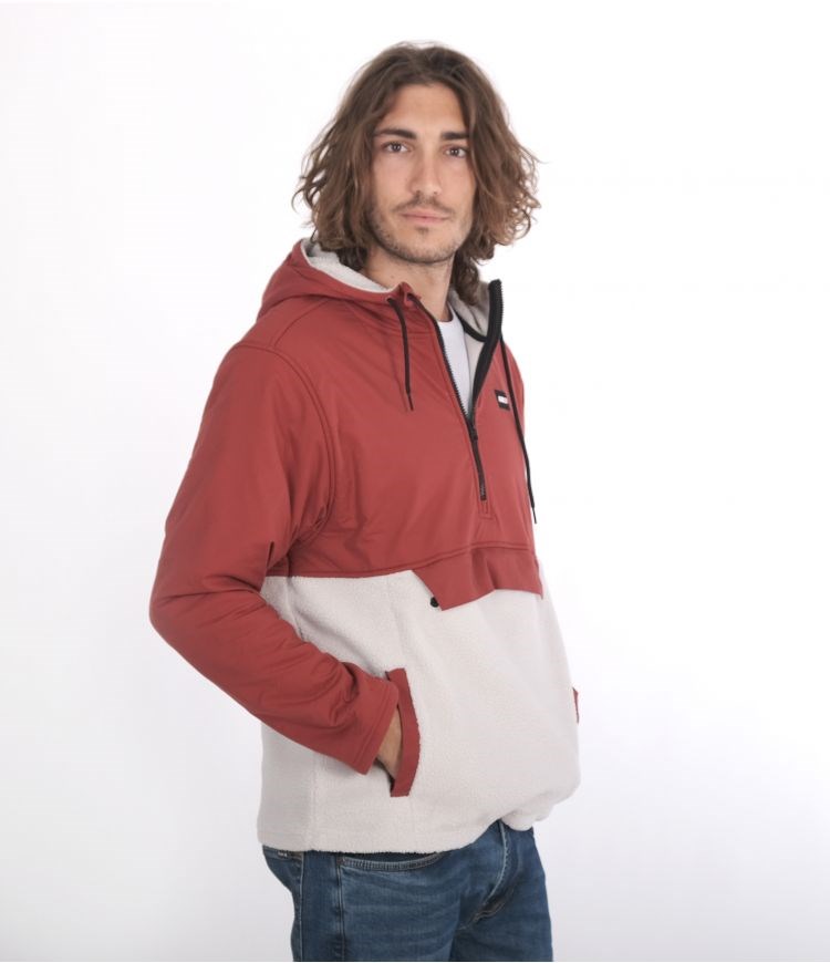 Hurley Hudson Burrrito Anorak Sweatshirts And Hoodies Redstone | 83256CZSP