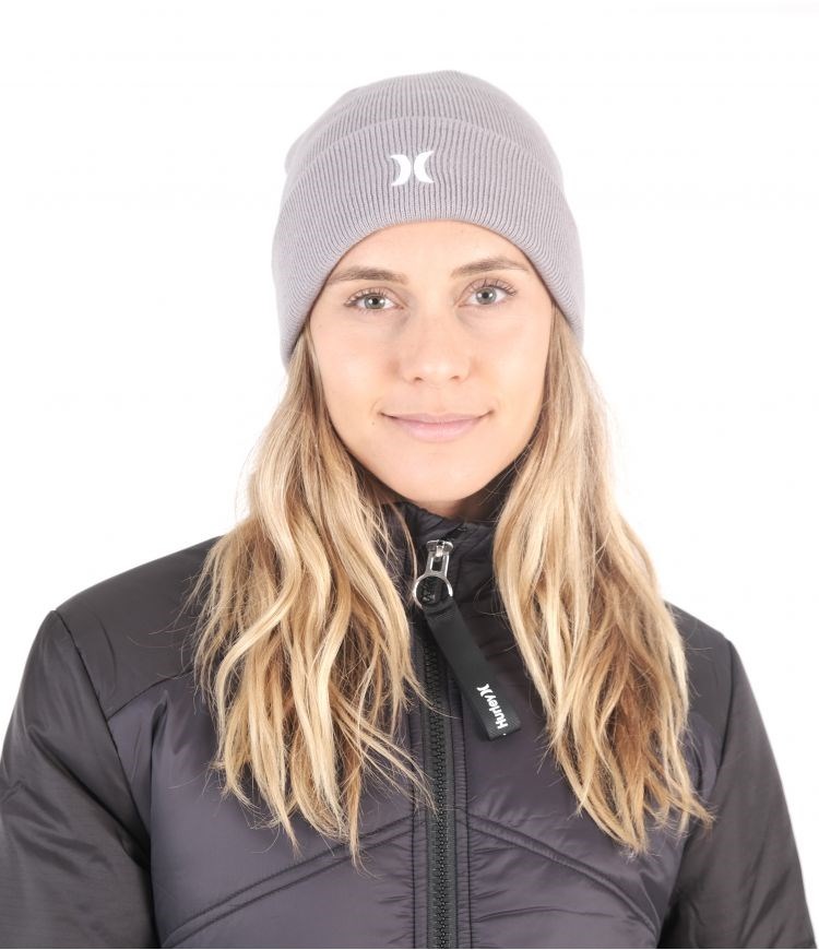 Hurley Icon Cuff Beanie Grå | 35179PFRG