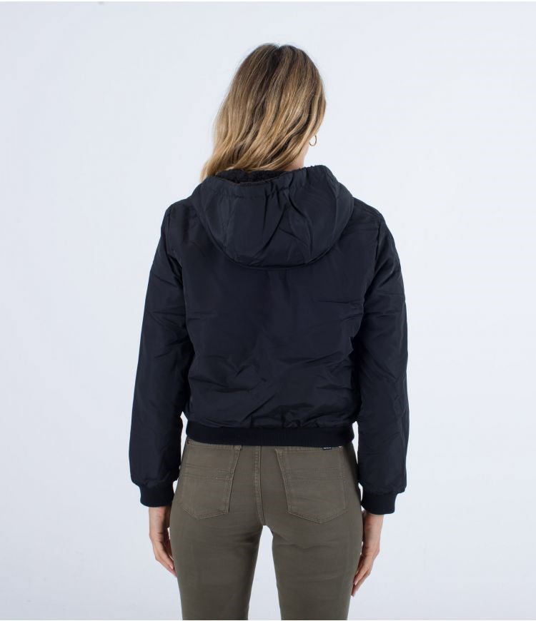 Hurley Jacket Reversible Sherpa Bomber Svarta | 12865PCDZ