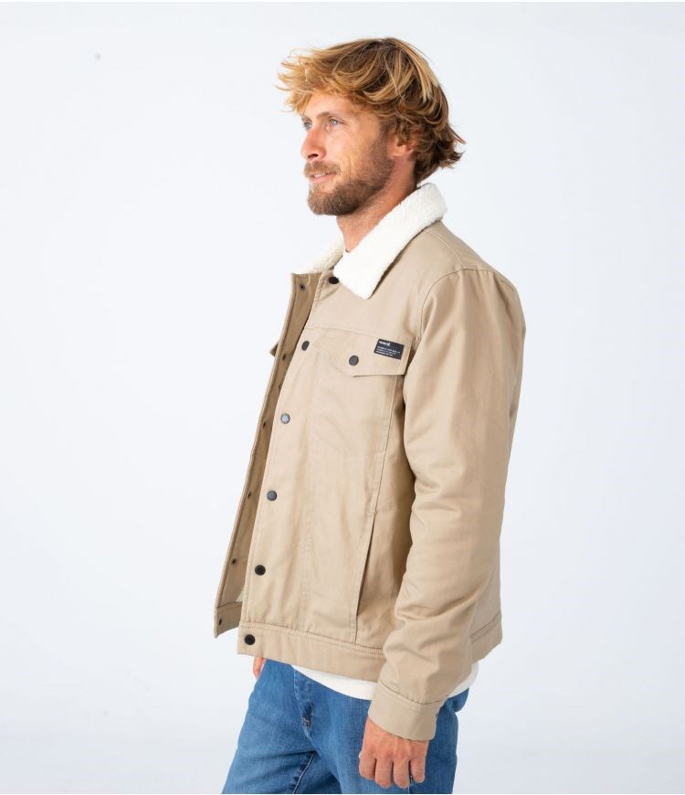 Hurley Jacket Roy Trucker Khaki | 59714FAQP