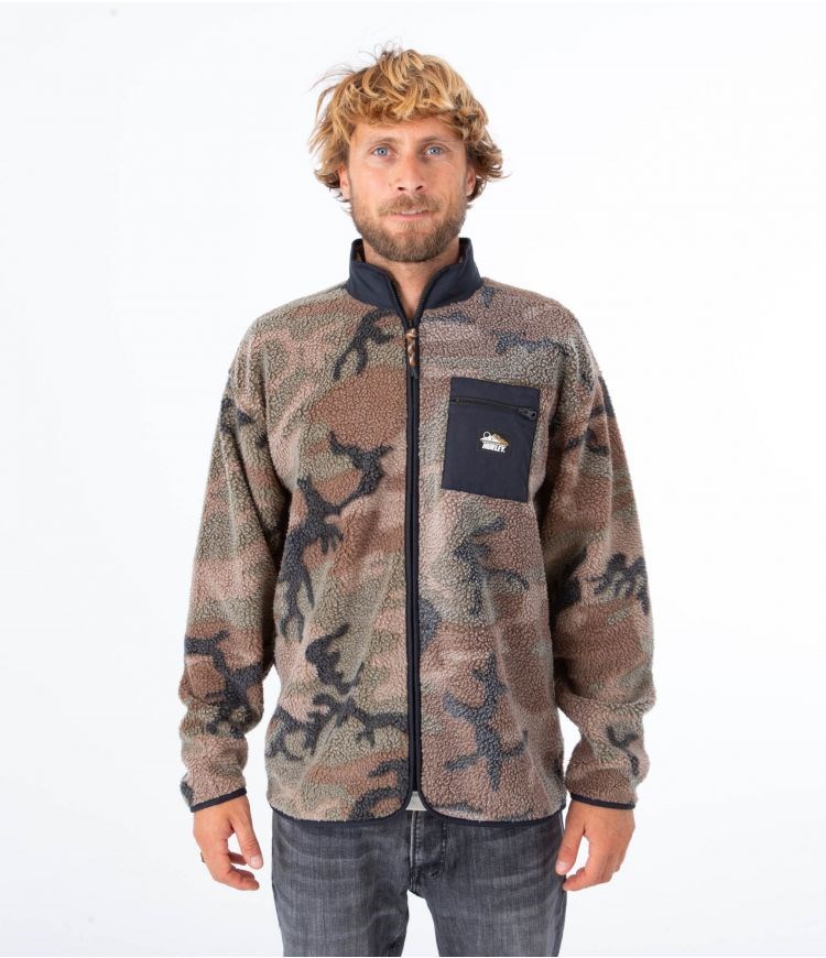 Hurley Jacket Sherpa Boulder Camo Burrito Grå | 98036BIHX