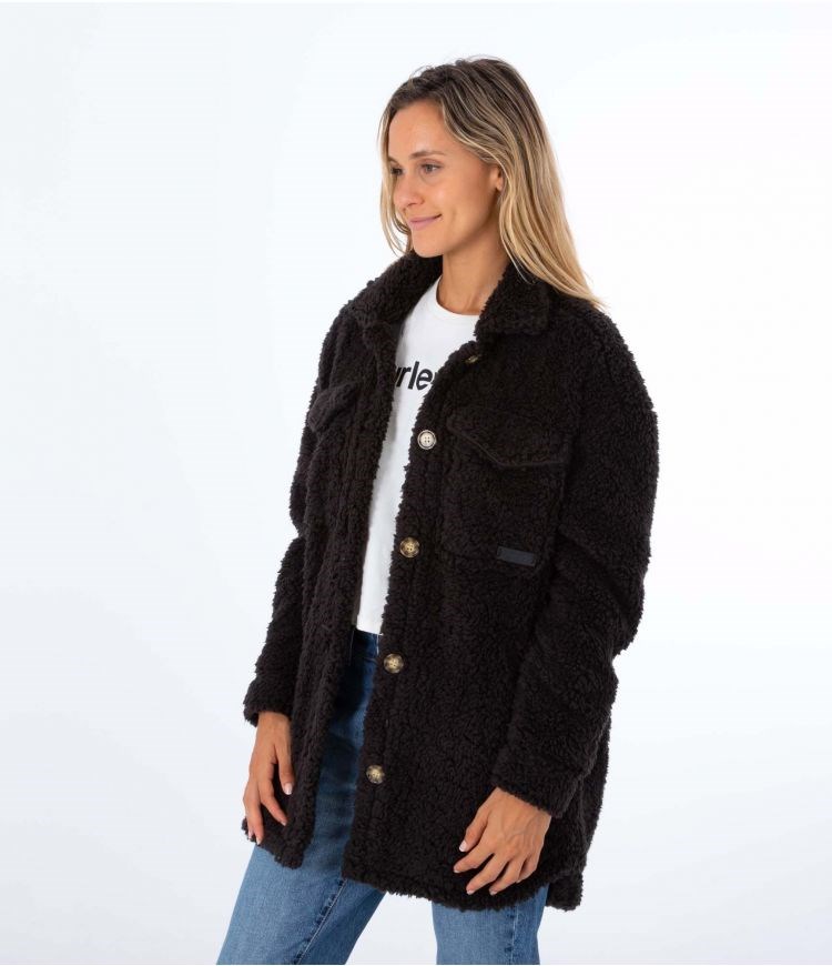 Hurley Jacket Sherpa Svarta | 12903ZTFK