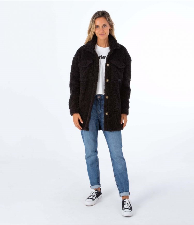 Hurley Jacket Sherpa Svarta | 12903ZTFK