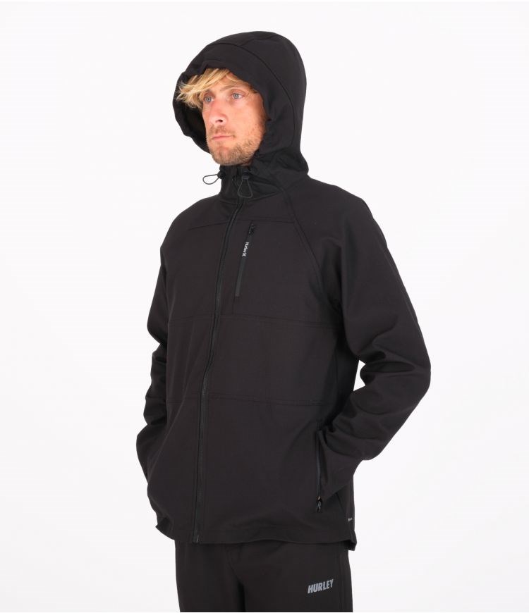 Hurley Jacket With Zip Heat Elite Svarta | 92370TJBP