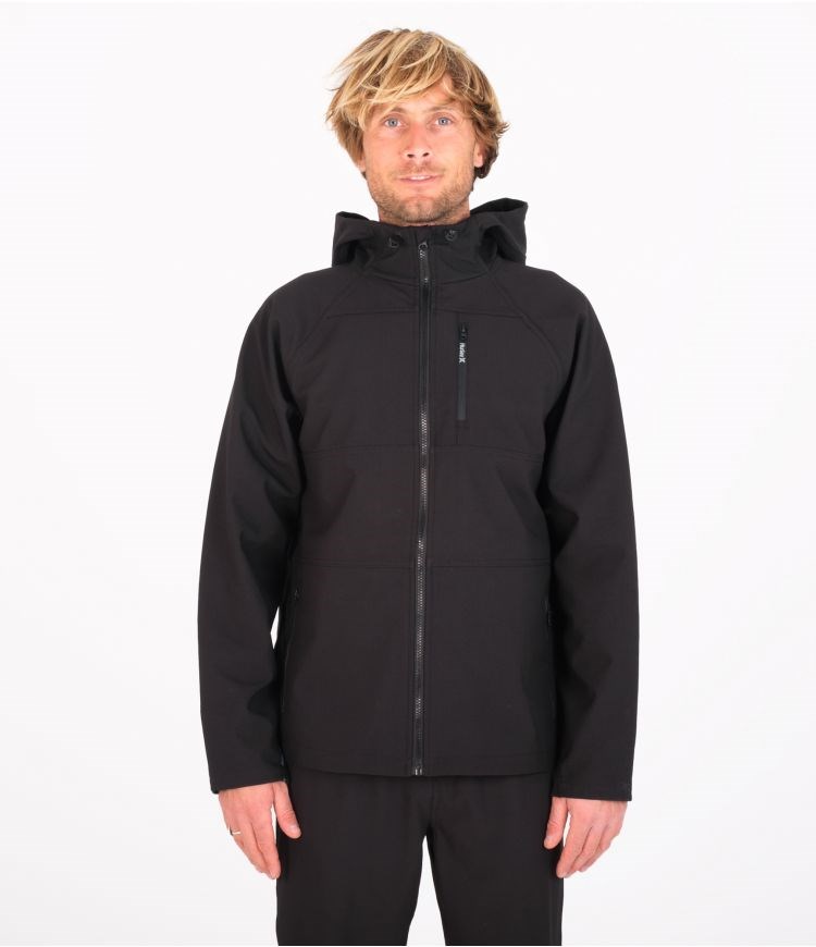 Hurley Jacket With Zip Heat Elite Svarta | 92370TJBP