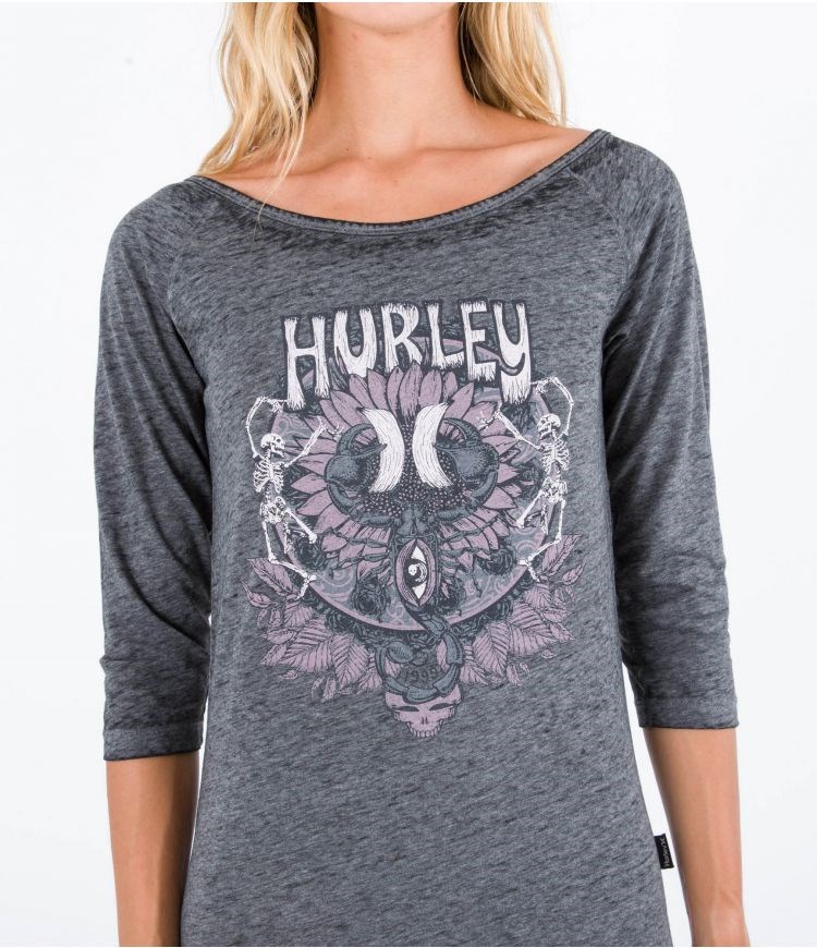 Hurley Klänning Tee Oceancare Mullet Mörkgrå | 05672ZNDT