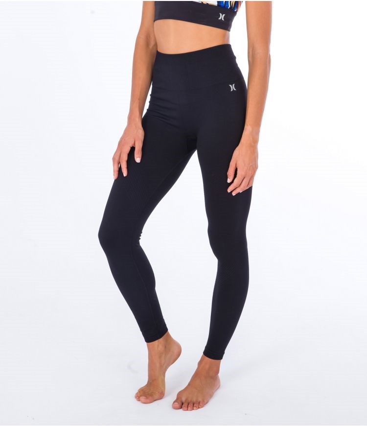 Hurley Legging H2o Dri Seamless Caviar | 79013OJTY