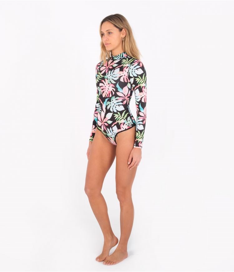 Hurley Lycra 1 Piece Max Tropix Retro Svarta | 56742RCJB