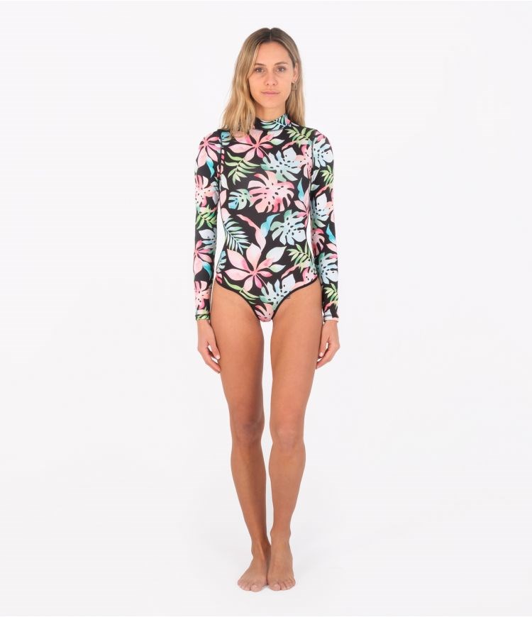 Hurley Lycra 1 Piece Max Tropix Retro Svarta | 56742RCJB