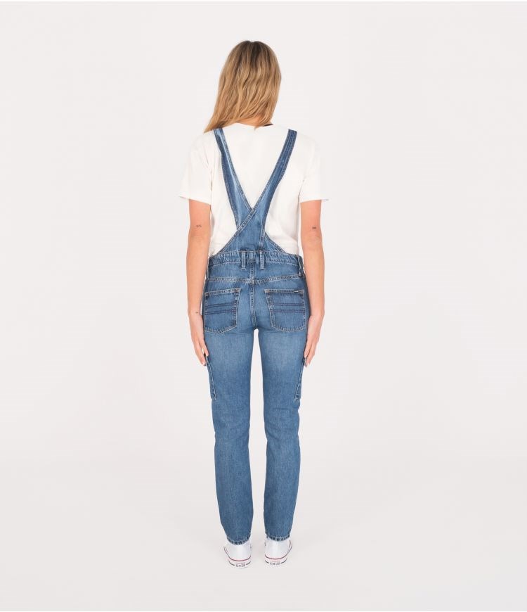 Hurley Oceancare Denim Dungaree Bottoms Blå | 40578YKGD