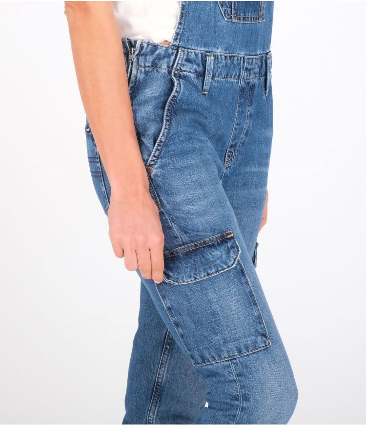 Hurley Oceancare Denim Dungaree Bottoms Blå | 40578YKGD