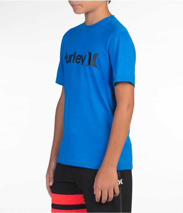 Hurley One & Only Rashguard S/S - Boys - Kids' Surf Tops Soar | 13605BDPX