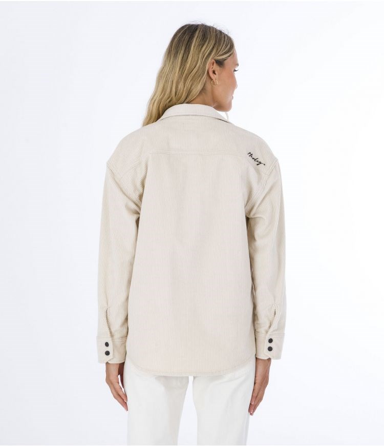 Hurley Overshirt Oceancare Corduroy Marshmallow | 53491YWQN