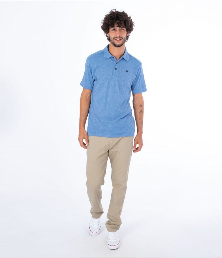 Hurley Polo Korta Sleeve Ace Vista Blå | 80675SZMD