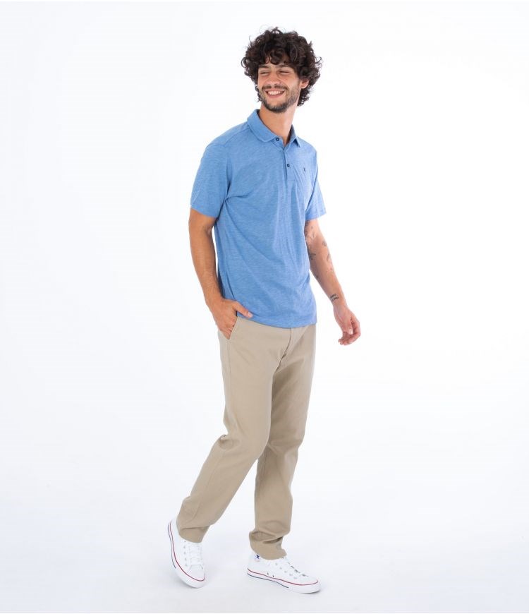 Hurley Polo Korta Sleeve Ace Vista Blå | 80675SZMD