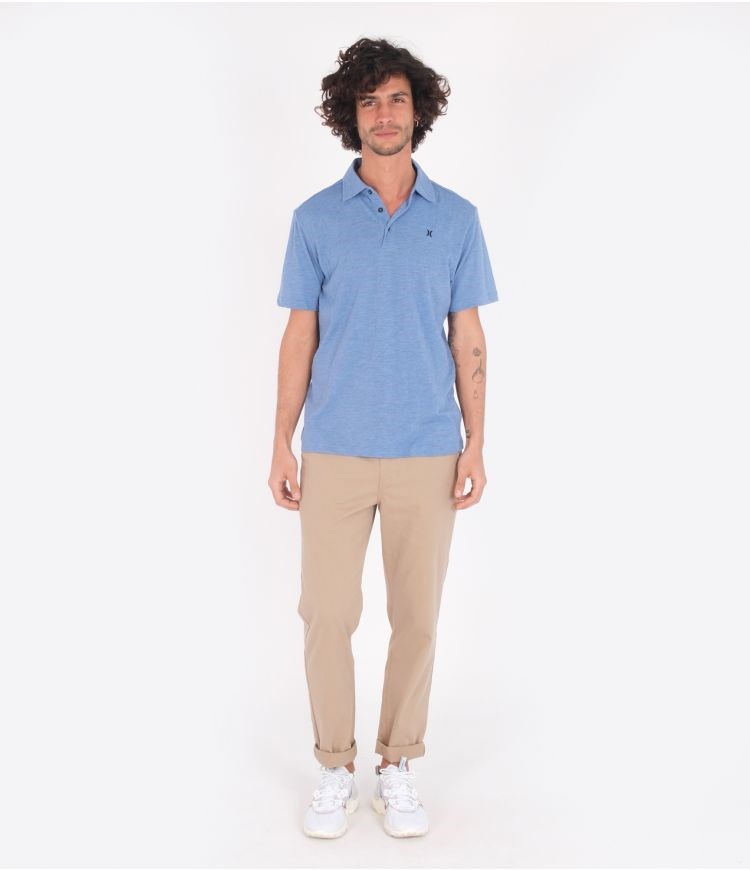 Hurley Polo Korta Sleeve Ace Vista Blå | 80675SZMD