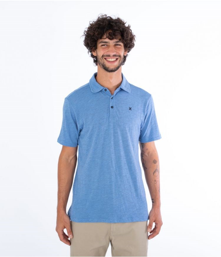 Hurley Polo Korta Sleeve Ace Vista Blå | 80675SZMD