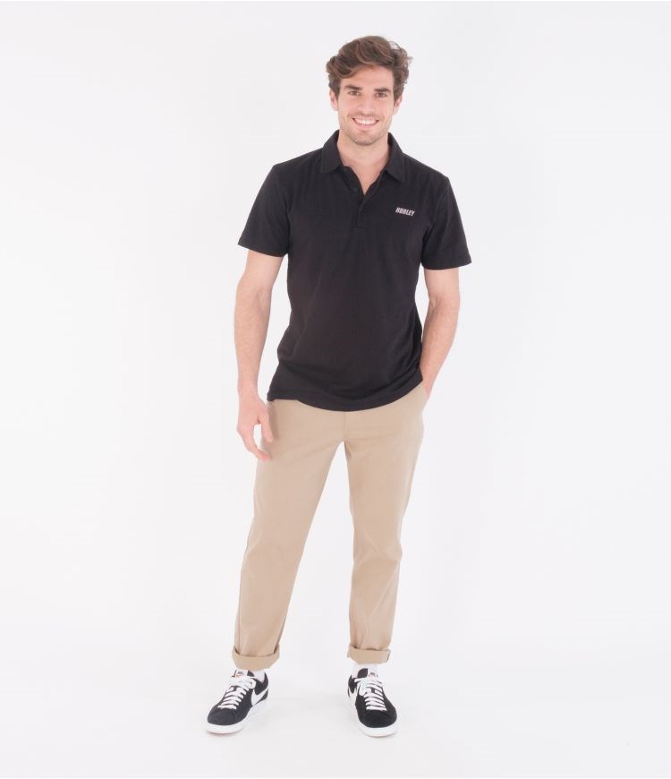 Hurley Polo Korta Sleeve H20-dri Ace Svarta | 75410GREZ