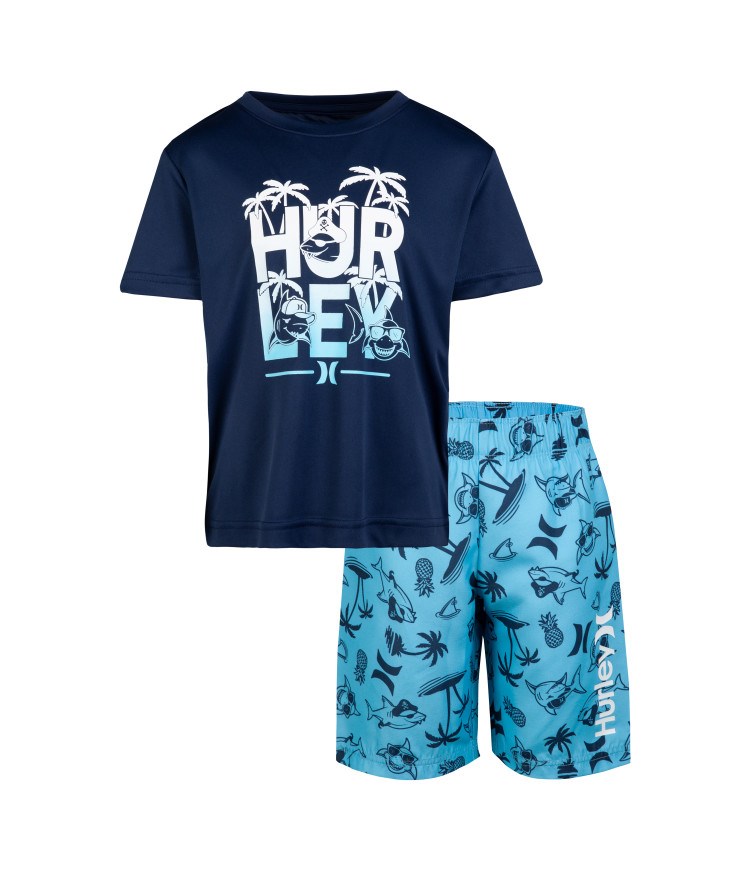 Hurley Set 2 Pieces Boy - Hrlb Shark Paradise Blå | 68120QTEU