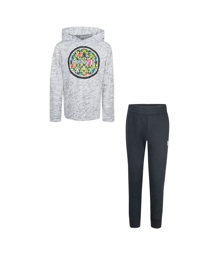 Hurley Set Hoodie & Jogger Boy - Cloud Slub Svarta Vita | 14670PMXE