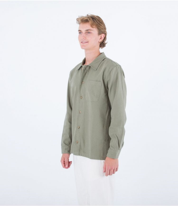 Hurley Shirt Bixby Canvas Army | 63490MXTA