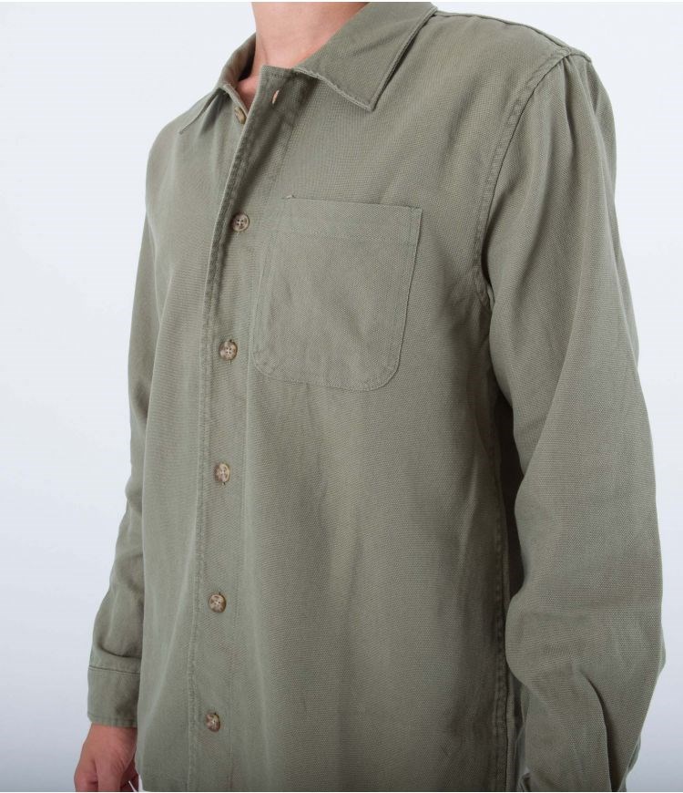 Hurley Shirt Bixby Canvas Army | 63490MXTA