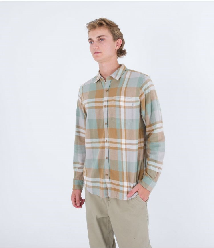 Hurley Shirt Flannel Portland Organic Golden Doodle | 10679SEZA