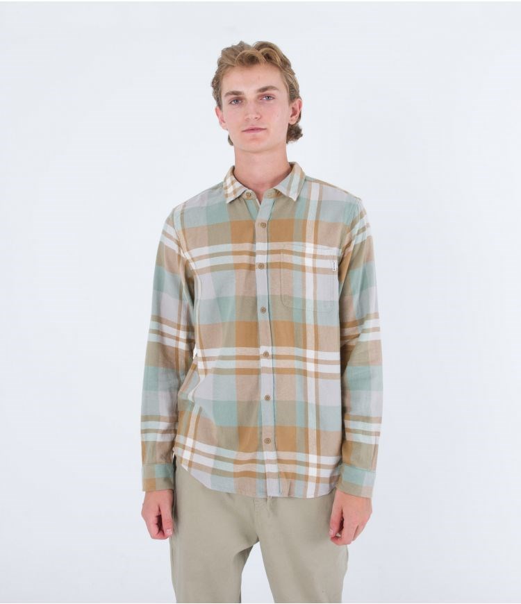 Hurley Shirt Flannel Portland Organic Golden Doodle | 10679SEZA