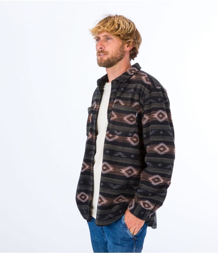 Hurley Shirt Santa Cruz Windchill Svarta | 54183WQVY