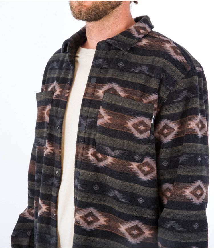 Hurley Shirt Santa Cruz Windchill Svarta | 54183WQVY