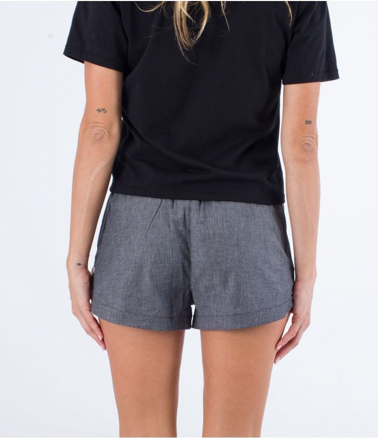 Hurley Shorts High Waisted Cindy Chambray Svarta | 37260EUDQ