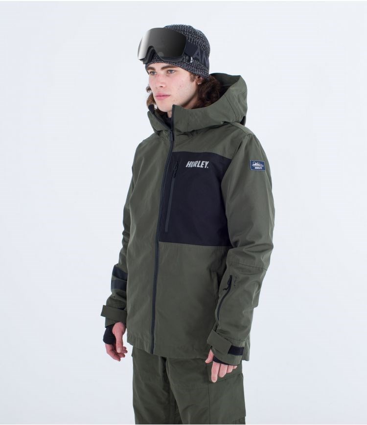 Hurley Snow Jacket Outlaw Khaki | 42730QHYJ