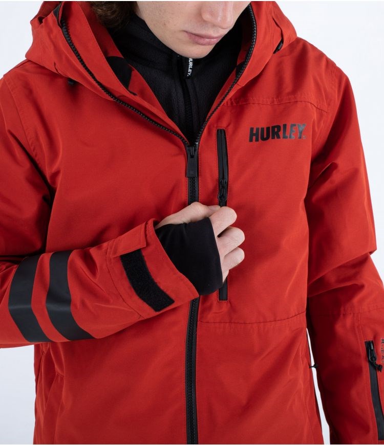 Hurley Snow Jacket Outlaw Kungsblått Röda | 23187NCYD