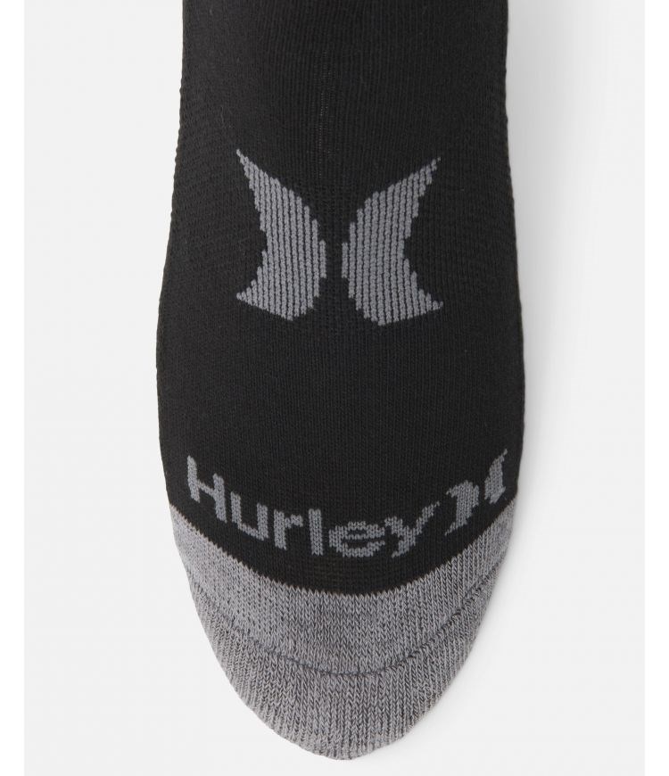 Hurley Socks 3 Pack Icon Newprint Or Black/Wht | 05782UCYN