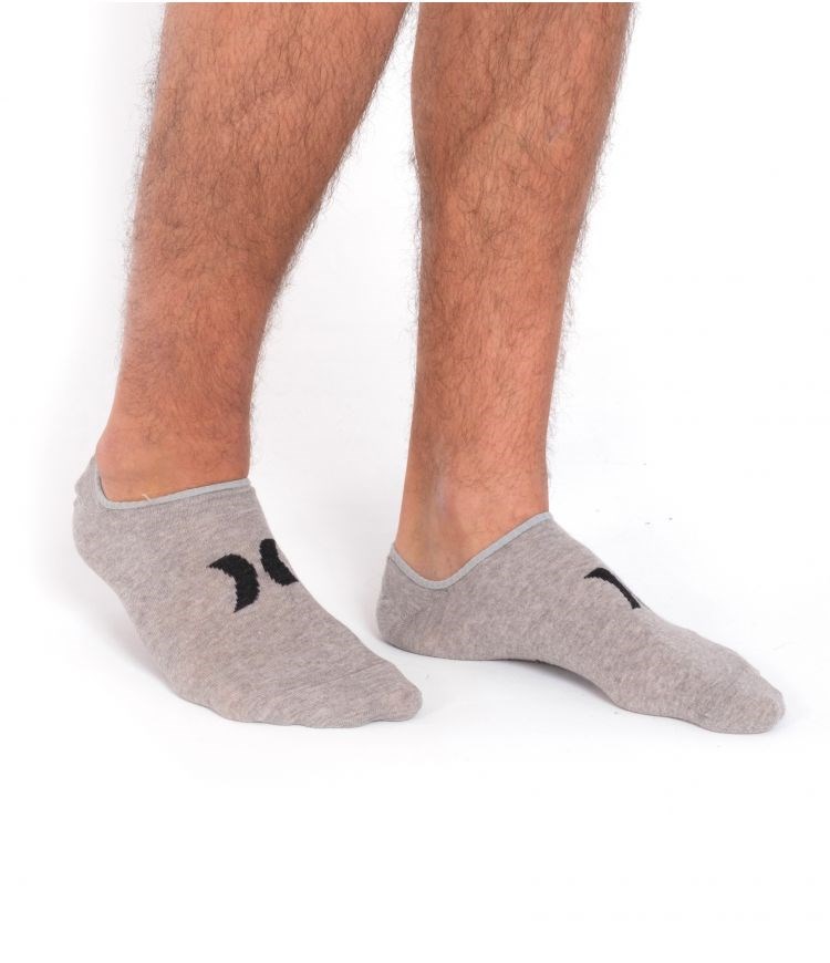 Hurley Socks 3 Pack O&o No Show Grå Svarta | 57489FKOD