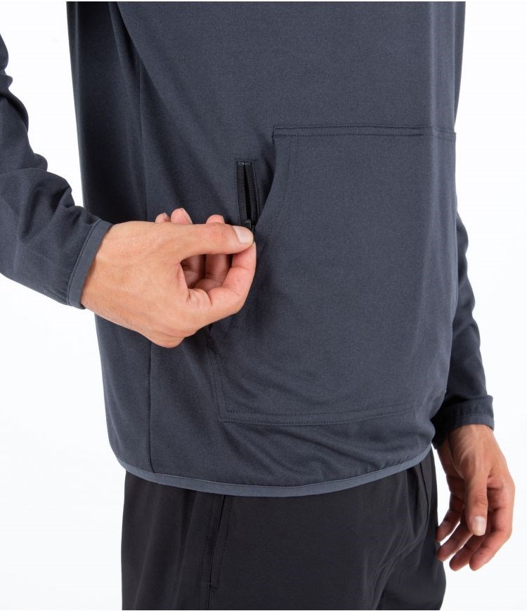 Hurley Sweatshirt 1/4 Zip Mesa Onshore Grå | 72916ZYRQ