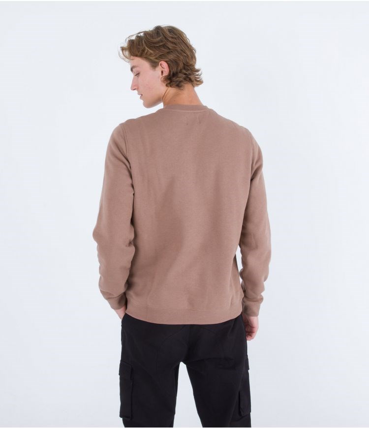 Hurley Sweatshirt Crew Neck Applique Taupe Haze | 56148HICY