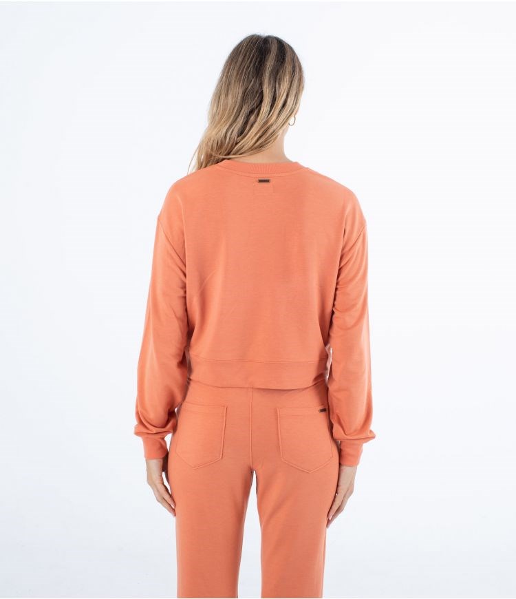 Hurley Sweatshirt Oversize Easy Carnelian | 58207CXWS