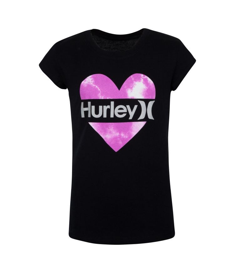 Hurley T-shirt Girl - Split Heart Svarta | 15209IFEV