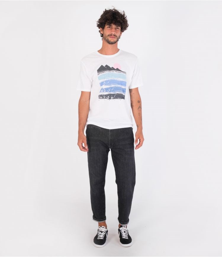 Hurley T-shirt Korta Sleeve Evd Wsh Wave Babe Vita | 48217SIOG