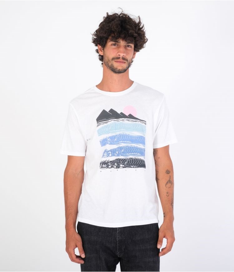 Hurley T-shirt Korta Sleeve Evd Wsh Wave Babe Vita | 48217SIOG