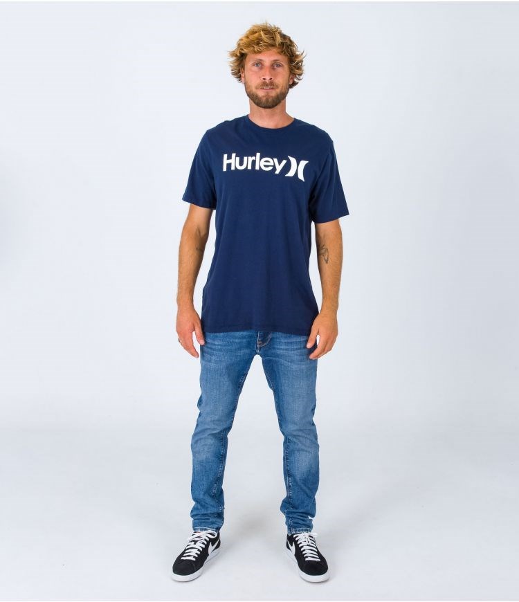 Hurley T-shirt Korta Sleeve Everyday O&o Solid Night Force | 04658BTUL