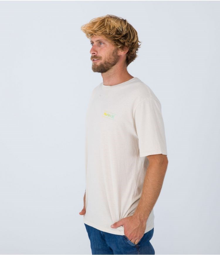 Hurley T-shirt Korta Sleeve Everyday O&o Slashed Bone | 67381BRZG