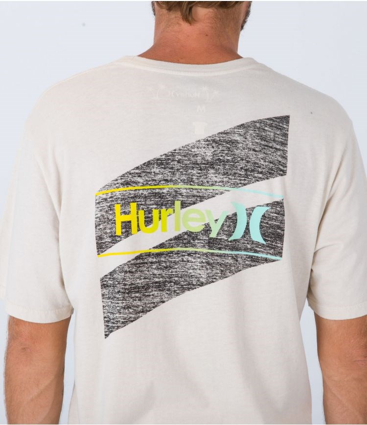 Hurley T-shirt Korta Sleeve Everyday O&o Slashed Bone | 67381BRZG