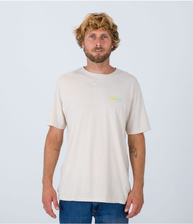 Hurley T-shirt Korta Sleeve Everyday O&o Slashed Bone | 67381BRZG