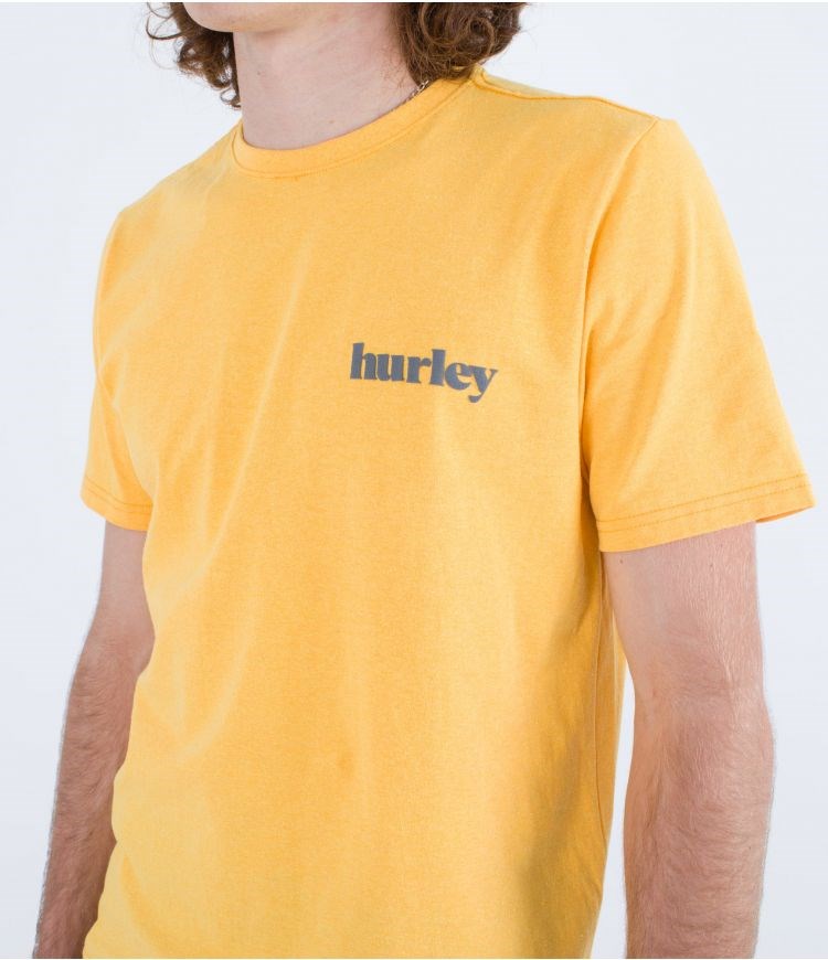 Hurley T-shirt Korta Sleeve Everyday Recycled Lowers Puff Buttersauce | 90385SQPN