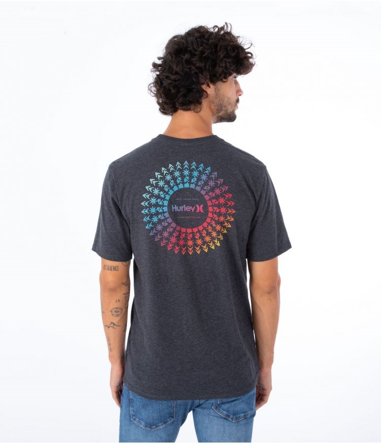 Hurley T-shirt Korta Sleeve Everyday Soul Burst Svarta | 46582BATO